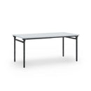 Klap Tafel 160X80Cm Zwart Ral 9005 / Lichtgrijs Kantoortafel