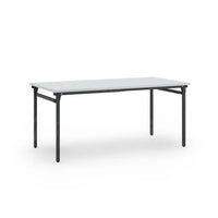 Klap Tafel 160X80Cm Zwart Ral 9005 / Lichtgrijs Kantoortafel