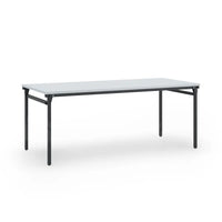 Klap Tafel 180X80Cm Zwart Ral 9005 / Lichtgrijs Kantoortafel