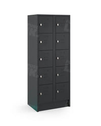 Lockerkast Loq 2-Koloms 10-Deurs Zwart Ral 9005