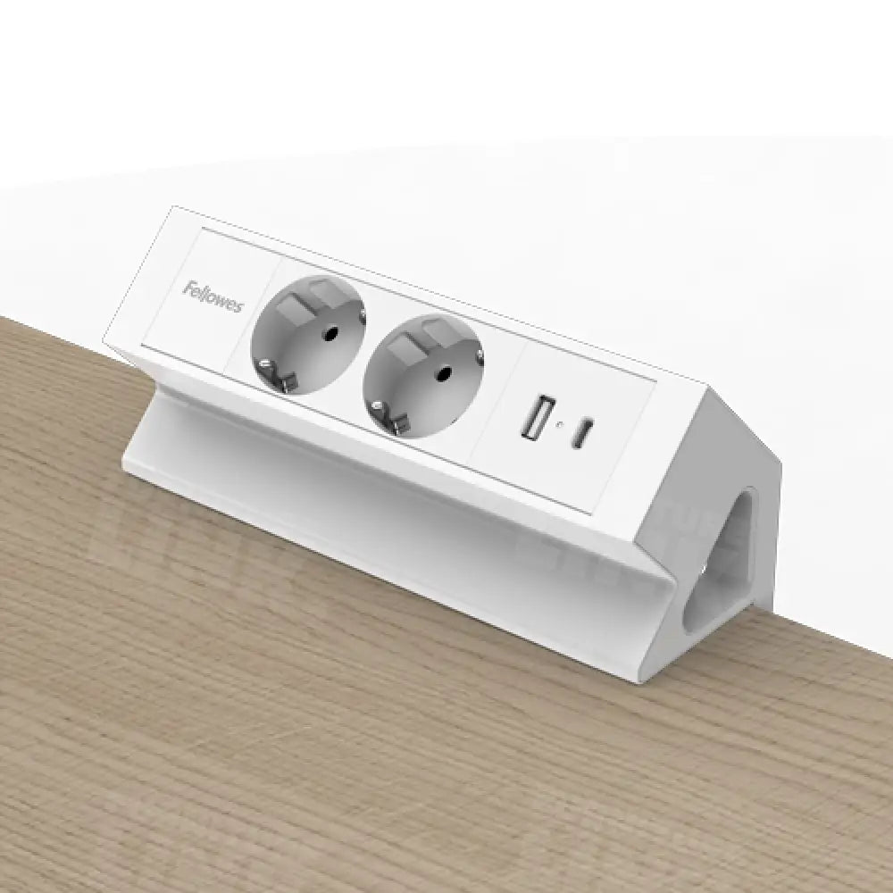 Opbouwunit Juno Zwart (2x 220V 1x USB-A + C)