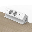 Opbouwunit Juno Zwart (2x 220V 1x USB-A + C)