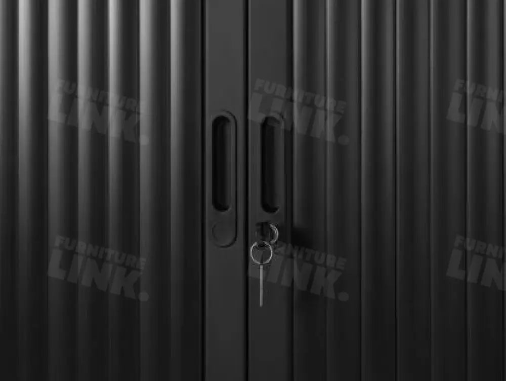Roldeurkast CAB105-100 Zwart 105 x 100 x 45 cm