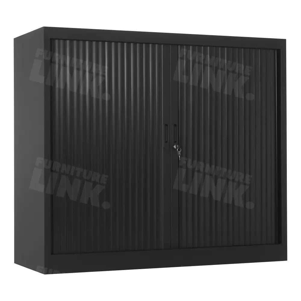 Roldeurkast CAB105-120 Zwart 105 x 120 x 45 cm