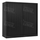 Roldeurkast Cab120-120 Zwart Ral 9005 Roldeurkasten