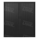 Roldeurkast Cab135-120 Zwart 135 X 120 45 Cm Roldeurkasten