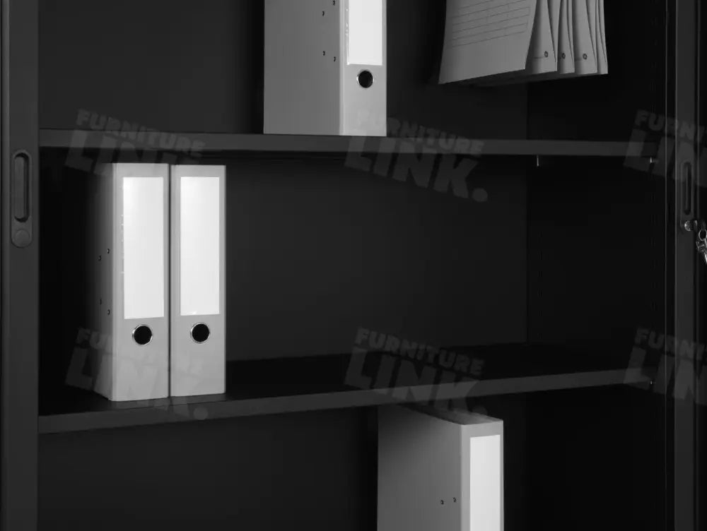 Roldeurkast Cab195-100 Zwart 195 X 100 45 Cm Roldeurkasten
