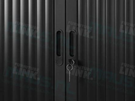 Roldeurkast CAB195-80 Zwart 195 x 80 x 45 cm