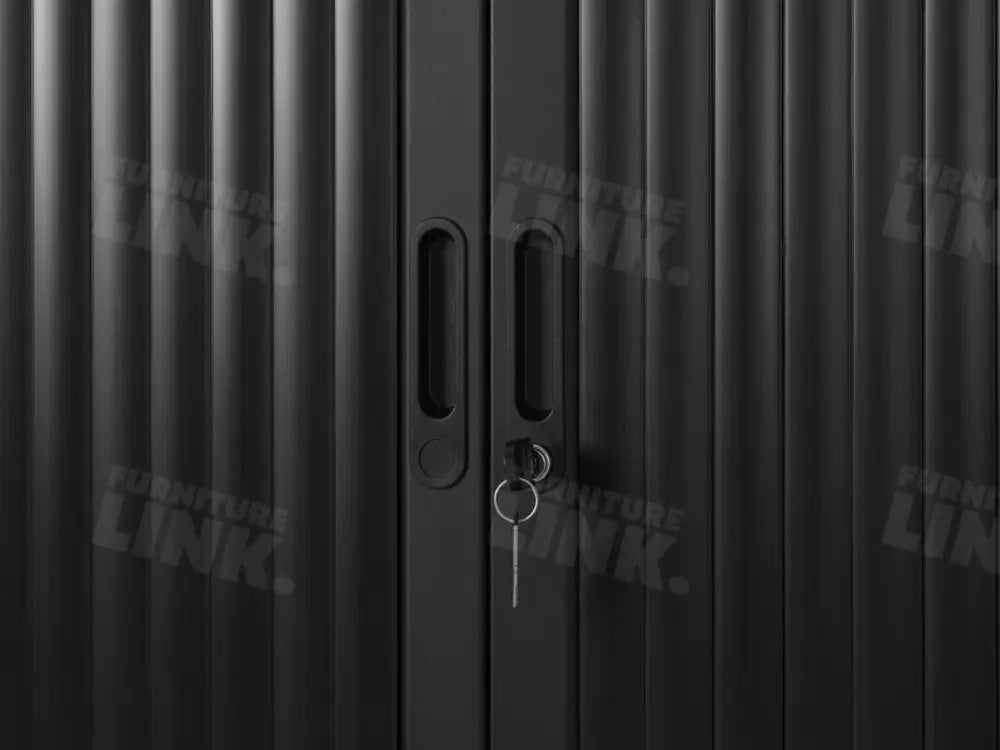 Roldeurkast CAB73-100 Zwart 73 x 100 x 45 cm