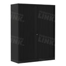 Roldeurkast FLR 160 cm zwart