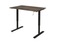 Slingerbureau Dsq 160X80Cm Zwart Ral 9005 / Logan Eiken Bureaus