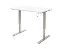 Slingerbureau Dsq 180X80Cm Aluminium Ral 9006 / Wit Bureaus