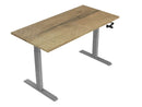 Slingerbureau Dsq Euro 160X80Cm Lichtgrijs Ral 7045 / Halifax Eiken Bureaus
