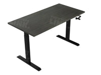 Slingerbureau Dsq Euro 160X80Cm Zwart Ral 9005 / Logan Eiken Bureaus