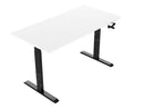 Slingerbureau Dsq Euro 160X80Cm Zwart Ral 9005 / Wit Bureaus