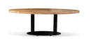 Tafel Tabl W Ovaal 200X100 Cm Zwart / Naturel Bureaus