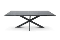 Tafel Tabl W2 Met Spinpoot Rechthoek 220X100 Cm Zwart / Bureaus