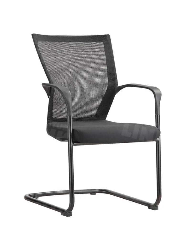 Vergaderstoel Enzo Zwart/Mesh