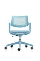 Vergaderstoel Mcp-14V Zwart Lichtblauw Vergaderstoelen