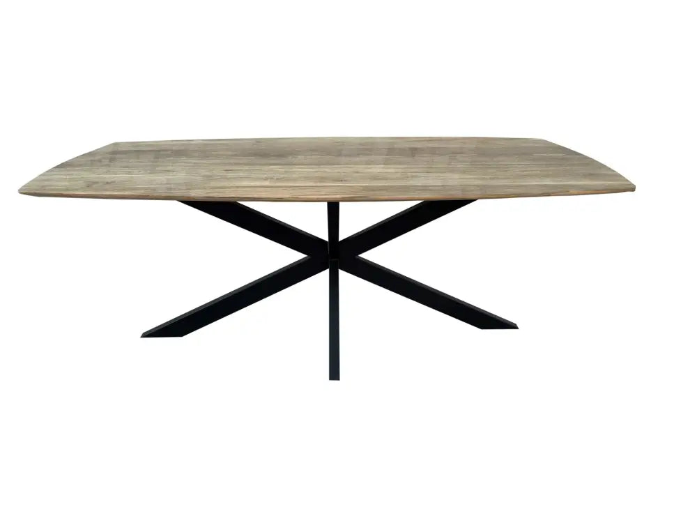 Vergadertafel Modern Zwart/Halifax eiken