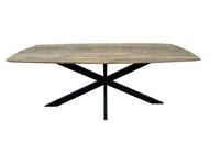 Vergadertafel Modern Zwart/Halifax eiken