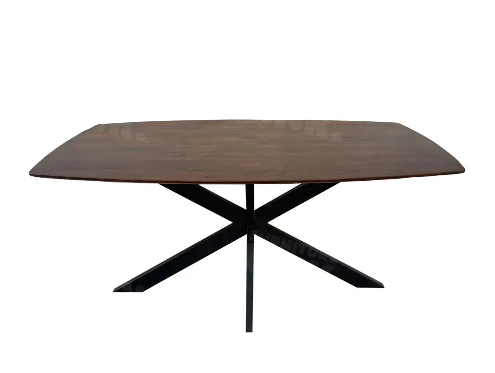 Vergadertafel Modern Zwart/Halifax eiken