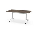Verrijdbare Klap Tafel 160X80Cm Aluminium Ral 9006 / Logan Eiken Kantoortafel