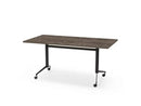 Verrijdbare Klap Tafel 160X80Cm Zwart Ral 9005 / Logan Eiken Kantoortafel