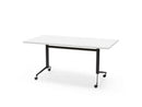 Verrijdbare Klap Tafel 180X80Cm Zwart Ral 9005 / Wit Kantoortafel