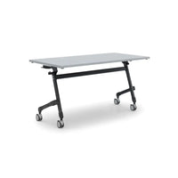 Verrijdbare Klap Tafel Mc 140X70 Cm Zwart Ral 9005 / Grijs Kantoortafel